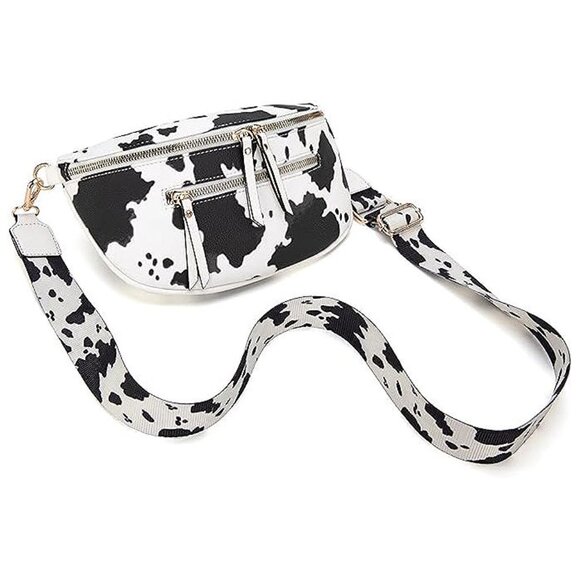 Crossbody Bags Bum Bag for Women Trendy-Cow Black - Picture 5 of 7